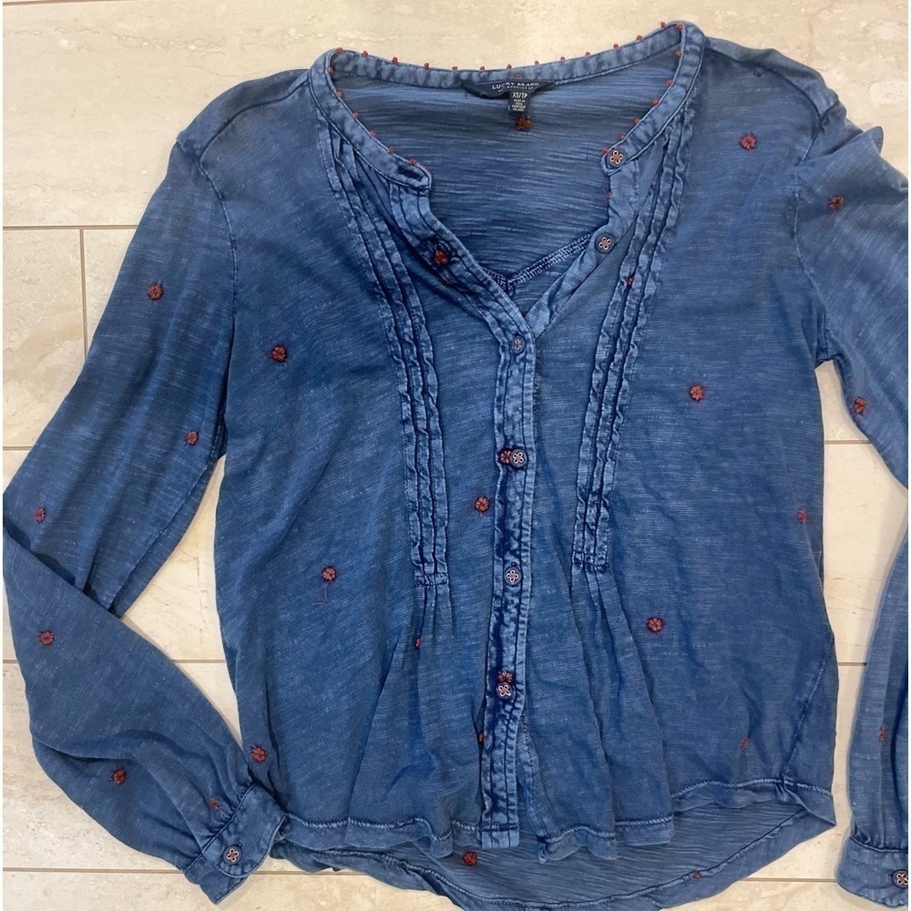Lucky Brand 70s Style Top